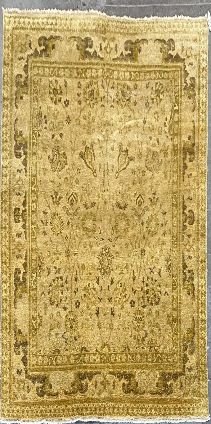 One Of The Kind Indian Hand-Knotted Rug 7'11" X 10'0''